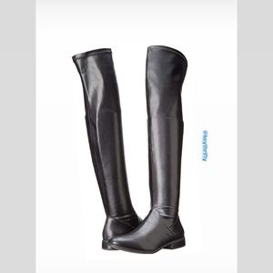 Steve Madden Over The Knee Stretched Faux Leather